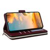 For Samsung Galaxy S22+ 5G Nine-card Slots Zipper Wallet Bag Leather Phone Case(Wine Red)