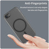 For iPhone SE 2022 / 2020 / 8 MagSafe Frosted Translucent TPU + PC Full Coverage Phone Case(Black)