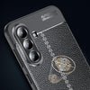 For Samsung Galaxy A56 5G Litchi Texture Shockproof TPU Phone Case(Black)