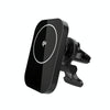 CW12 15W Max QI Standard Magnetic Wireless Charging Car Holder(Black)