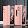 For Samsung Galaxy Z Fold3 5G 360 Full Body Hinge Flip Phone Case(Pink)