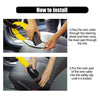 S308 Car Steering Wheel Wire Rope Lock Security Anti-theft Locks(Yellow)