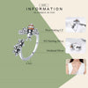 Bee Story Inlaid Zircon S925 Sterling Silver Ring