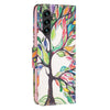 For Samsung Galaxy A56 5G Colored Drawing Pattern Leather Phone Case(Tree Life)