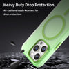 For iPhone 14 Pro Max MagSafe Frosted Translucent TPU + PC Full Coverage Phone Case(Green)