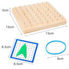 Monsthetic Nail Board Space Imagination Graphic Cognition Kindergarten Early Education Puzzle Toys(Nail Board)