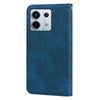 For Xiaomi Redmi Note 13 4G Frosted Business Magnetic Horizontal Flip PU Phone Case(Blue)