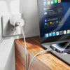 hoco U137 USB to 8 Pin Line 2.4A Charging Data Cable with Display, Length:1.2m(White)