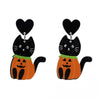 Halloween Acrylic Earrings Personality Festive Jewelry, Style: E000162 Cat