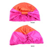 TJM-433 Double Layer Elastic Headscarf Hat Silk Night Cap Hair Care Cap Chemotherapy Hat, Size:  M (56-58cm)(Black)