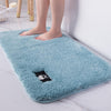 Bathroom Toilet Absorbent Bath Mat Carpet Bedroom Non-slip Foot Pad, Size:50x60cm(Light blue)