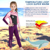 DIVE & SAIL WS-18818 Children Diving Suit One-piece Warm Snorkeling Surfing Anti-jellyfish Swimsuit, Size:M(Gray Green Sleeve)