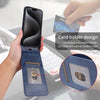 For iPhone 15 Pro Magnetic Vertical Flip Leather Phone Case(Blue)