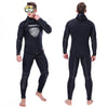 SLINX 1301 2 in 1 5mm Neoprene Super Elastic Wear-resistant Warm Long-sleeved Split Wetsuit Set for Men, with Hood, Size: XXXL