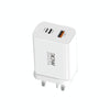 PD30W USB-C / Type-C + 8 Pin + USB Charger with Type-C to 8 Pin Date Cable(UK Plug)