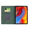 For Amazon Kindle Paperwhite 12th Gen 2024 Flowers and Bird Embossed Smart Leather Tablet Case(Green)