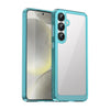 For Samsung Galaxy S25+ 5G Colorful Series Acrylic Hybrid TPU Phone Case(Transparent Blue)