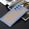 For Samsung Galaxy S22 Ultra 5G Armor Glaze PC Hybrid TPU Phone Case(Blue)