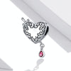 S925 Sterling Silver Cupid Arrow Heart Beads DIY Bracelet Necklace Accessories