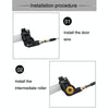 Off-road Motorcycle Modified 22mm Handle Throttle Clamp Hand Grip Big Torque Oil Visual Throttle Accelerator for with Cable(Gold with Silver Throttle Cable)