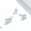 S925 Sterling Silver Simple Style Zircon Women Earrings