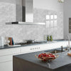 4 PCS  Crystal Film Wall Tile Sticker Imitation Marble Pattern Wall Sticker(DLS022)