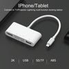75215 5 in 1 8 Pin to HDMI + SD Card Slot + TF Card Slot + USB + 8 Pin Charging Port HD Video Converter