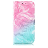 For Samsung Galaxy A26 5G Colored Drawing Marble Pattern Leather Phone Case(Pink Green Marble)