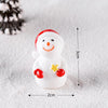 4pcs Christmas Micro Landscape Decorations Resin Craft Gifts Home Decoration Ornaments, Spec: Snowman No. 1
