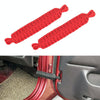 Pair Car Door Limit Braided Rope Strap for Jeep Wrangler (Red)