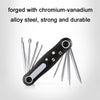 8 In 1 Bicycle Repair Portable Folding Allen Wrench(Torx)
