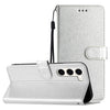 For Samsung Galaxy S25+ 5G Silk Texture Horizontal Flip Leather Phone Case(Silver)