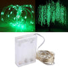 5m IP65 Waterproof Silver Blue Light Wire String Light, 50 LEDs SMD 0603 3x AA Batteries Box Fairy Lamp Decorative Light, DC 5V