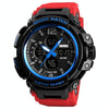 SKMEI 1343 Men Outdoor Sports Waterproof Watch Student Digital Watch(Blue Red)