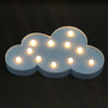 Switch Style Cloud Shape LED Night Warm Bedside Lamp Table Light Bedroom Study Room Night Light(Blue)