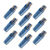 10 PCS T10 DC12V / 1.2W Car Clearance Light 12LEDs COB Lamp Beads (Blue Light)