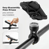 Bike Anti-vibration Silicone Cycling Fixed Mobile Phone Bracket, Model: Settlement Style