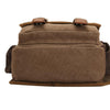 KAUKKO FH03 Retro Style Men Canvas Crossbody Bag Messenger Bag Outdoors Hiking Camping Bag, Size: 26 x 21 x 9 cm(Khaki)