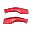 For Tesla Model 3 / Y 2pcs/Set Car Turn Signal Lever Carbon Fiber Pattern Protective Cover(Bright Red)