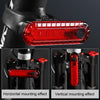Mountain Bike Night Riding Warning Lamp Bicycle USB Charging Tail Light(White)