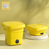 4.5L Mini Portable Folding Household Washing Machine Underwear Washer, Color: Warm Yellow(UK Plug)