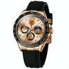 OLEVS 2875 Men Multifunctional Sports Chronograph Waterproof Quartz Watch(Rose Gold)