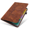 For Samsung Galaxy Tab S9 / S9 FE Life Tree Series Horizontal Flip Leather Tablet Case(Brown)