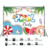 80x120cm Summer Pool Party Decoration Backdrop Swimming Ring Photography Background Cloth(11418445)
