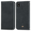 For Wiko Y61 Retro Skin Feel Business Magnetic Horizontal Flip Leather Case with Holder & Card Slots & Wallet & Photo Frame(Black)