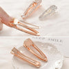 Fashion Flash Luxury Diamond Crystal Pearl Elegant Women Barrettes Hair Accessories(Full Diamond of gold)
