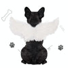 Small White Angel Pet Wings, Feather Fancy Dress Costume (S)