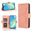 For Samsung Galaxy A16 5G Skin Feel Calf Texture Card Slots Leather Phone Case(Pink)