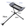 Outdoor Beach Chair Aluminum Alloy Ultra Light Camping Barbecue Fishing Portable Folding Back Chair(Folding Chair + Telescopic Tripod)