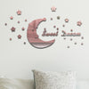 32pcs /Set Acrylic SweetDream Mirror Stereo Wall Stickers Home Decoration Soft Mirror(Silver)